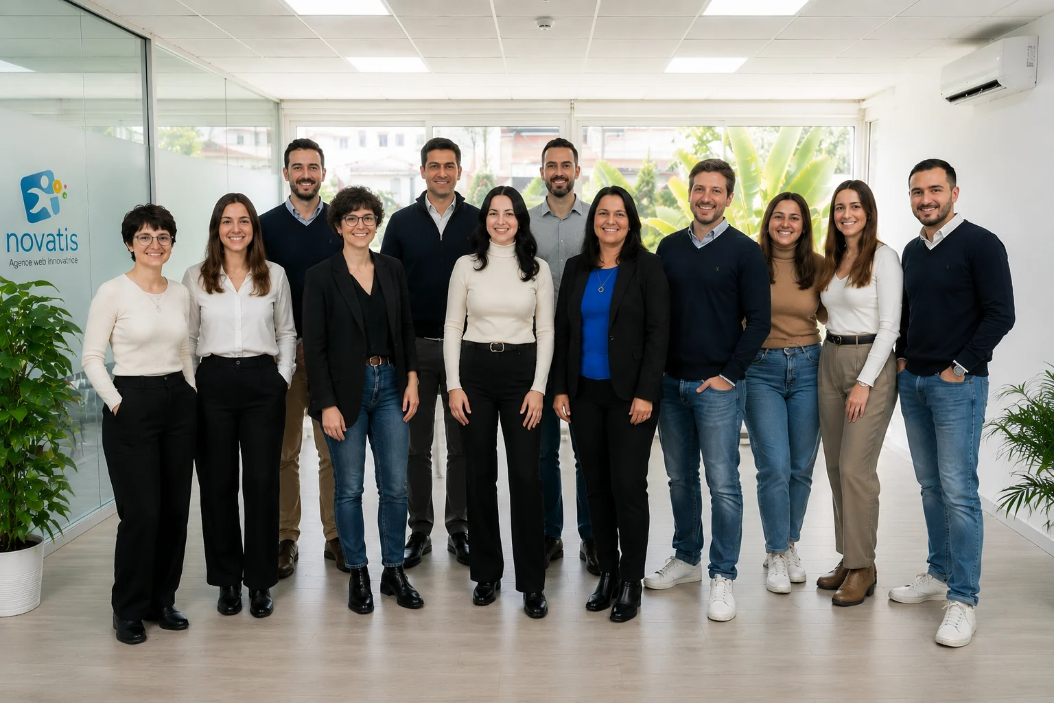 Équipe Novatis dans les bureaux de l’agence